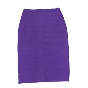 Reiss purple bodycon bandage pencil skirt Sz M